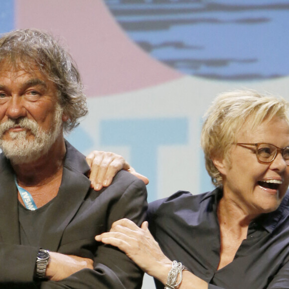 Olivier Marchal, Muriel Robin - Projection du téléfilm "Jacqueline Sauvage : C'était lui ou moi" au 20e festival international du film de La Rochelle. Le 13 septembre 2018. © Christophe Aubert via Bestimage