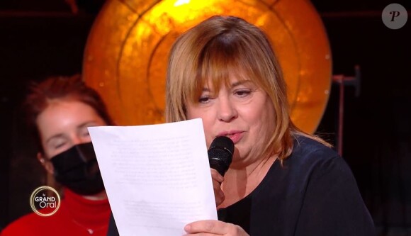 Michèle Bernier adresse une lettre à son papa dans "Le Grand Oral" sur France 2, le 30 mars 2021