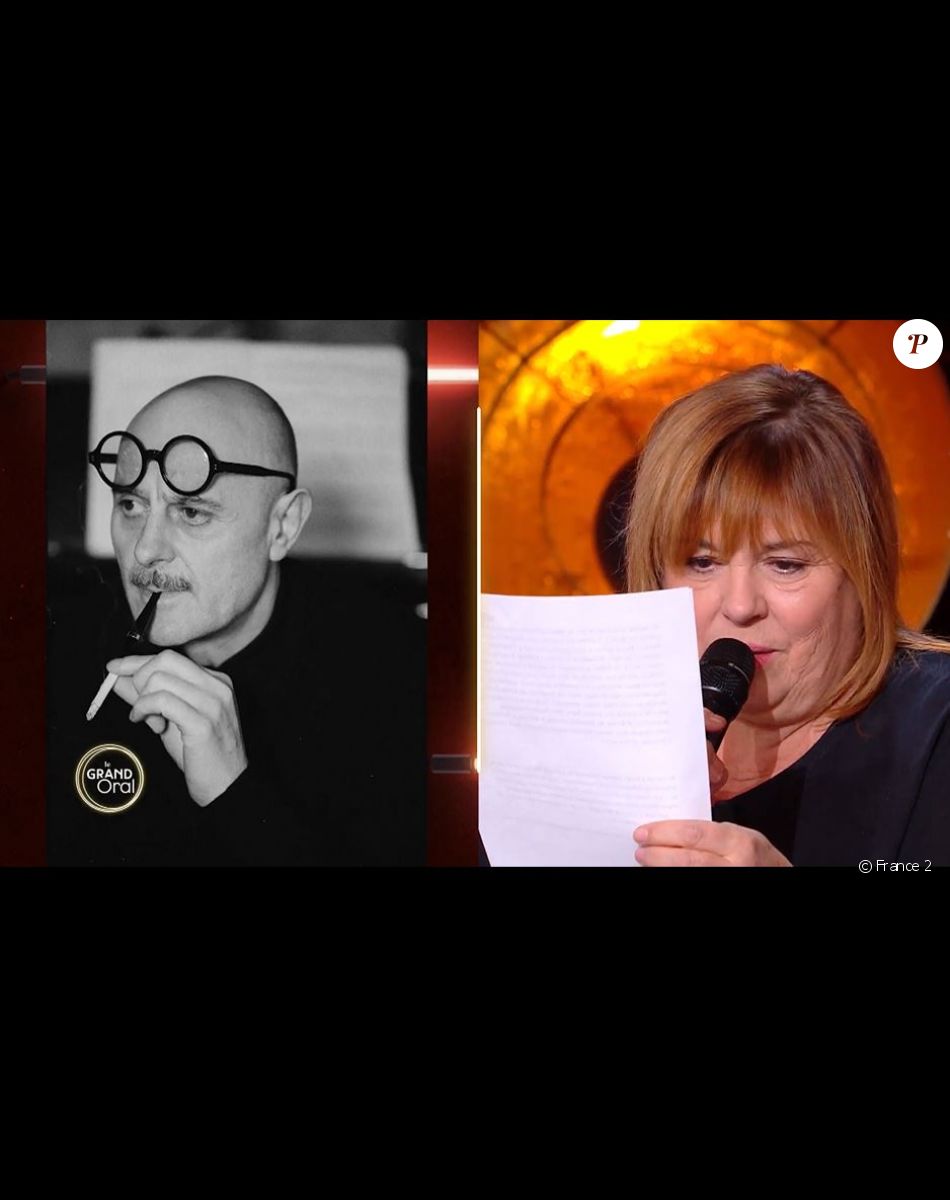 Michèle Bernier adresse une lettre à son papa dans "Le Grand Oral" sur France 2, le 30 mars 2021