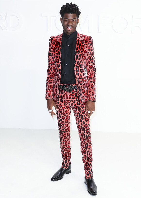 Lil Nas X assiste au défilé Tom Ford, collection automne-hiver 2020-2021, aux Milk Studios. Hollywood, Los Angeles, le 7 février 2020.