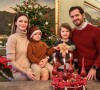 Le prince Carl Philip de Suède, son épouse la princesse Sofia et leurs deux enfants, le prince Gabriel et le prince Alexander, sur Instagram, décembre 2020.