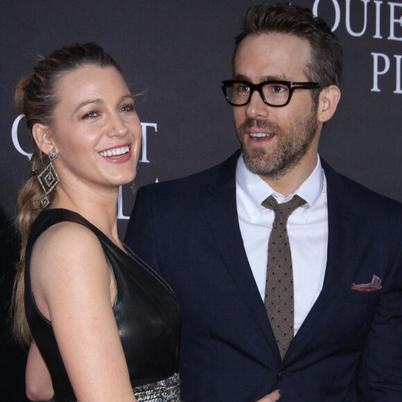 Blake Lively, son mari Ryan Reynolds lors de la première de 'A Quiet Place' au Loews Lincoln Square à New York. Le 2 avril 2018 