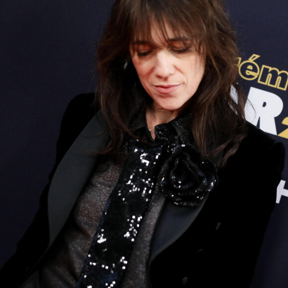 Charlotte Gainsbourg - Tournage de la série "Dix Pour Cent" lors de la 45e cérémonie des César à la salle Pleyel à Paris, le 28 février 2020. © Dominique Jacovides/Olivier Borde/Bestimage