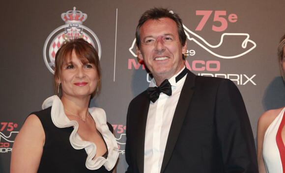 Semi- Exclusif - Jean-Luc Reichmann et sa femme Nathalie - Gala du 75ème Grand Prix de Monaco le 28 mai 2017. © Claudia Albuquerque/Bestimage