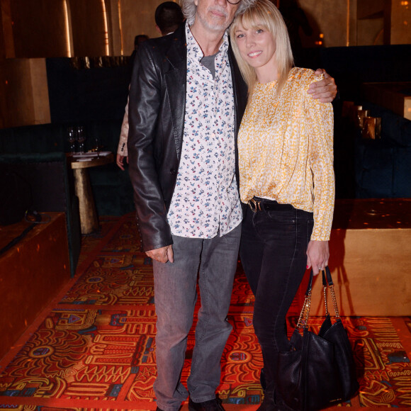 Exclusif - Louis Bertignac et sa compagne Laetitia - Soirée d'inauguration du club Manko à Paris. Le 12 septembre 2019. © Rachid Bellak/Bestimage