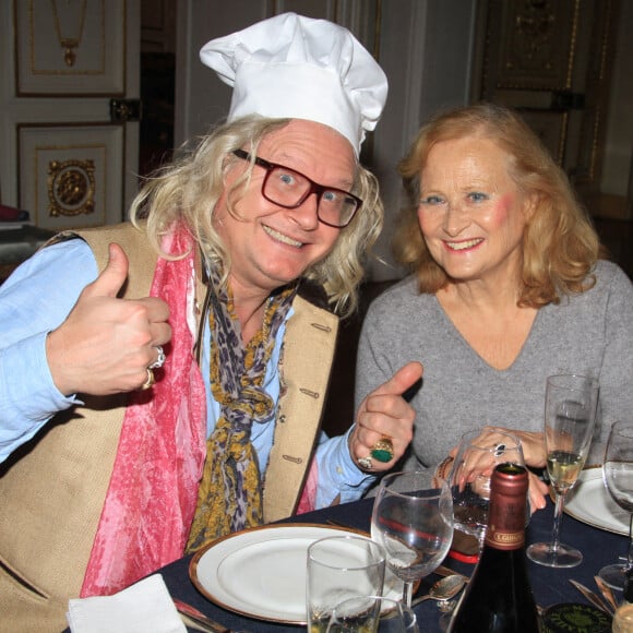 Exclusif - Pierre-Jean Chalençon, Katia Tchenko lors d'un dîner au Palais Vivienne à Paris. © Baldini / Bestimage