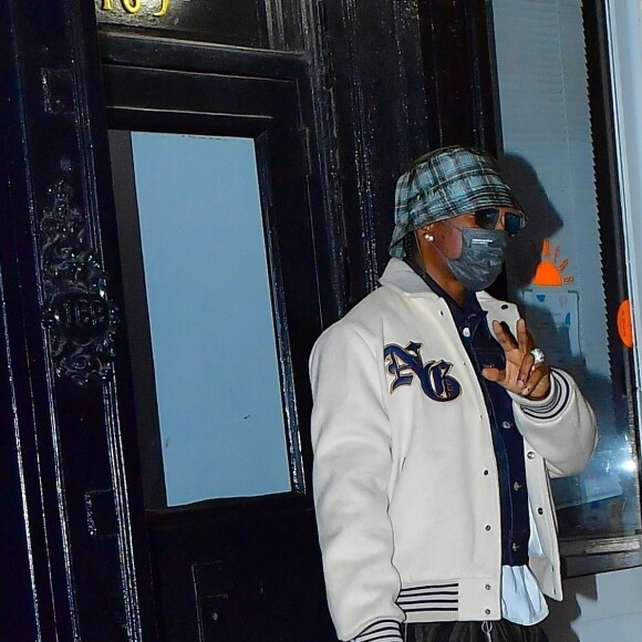 Exclusif - A$AP Rocky à New York dans la nuit du 3 au 4 avril 2021.