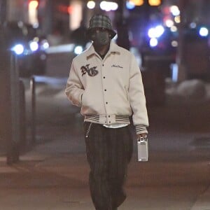 Exclusif - A$AP Rocky à New York dans la nuit du 3 au 4 avril 2021.