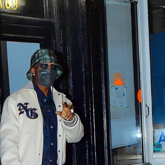 Exclusif - A$AP Rocky à New York dans la nuit du 3 au 4 avril 2021.