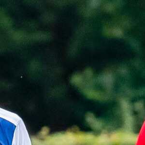 Le prince William, duc de Cambridge et son frère le prince Harry, duc de Sussex lors d'un match de polo de bienfaisance King Power Royal Charity Polo Day à Wokinghan, comté de Berkshire, Royaume Uni, le 10 juillet 2019.