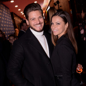 Rayane Bensetti et Denitsa Ikonomova lors de la soirée de réouverture de la boutique "Breitling", située rue de la Paix. © Rachid Bellak/Bestimage