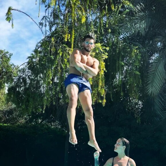 Rayane Bensetti et Camille Lellouche lors de vacances ensemble en mars dernier.