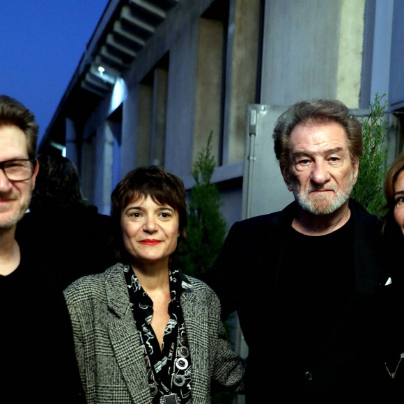 Eddy Mitchell entouré de ses enfants Sylvaine et Eddy Jr Moine et de sa femme Muriel - Cérémonie d'ouverture du Festival Lumière 2017 au cours de laquelle Eddy Mitchell a reçu un hommage à Lyon, le 14 Octobre 2017 © Dominique Jacovides/Bestimage