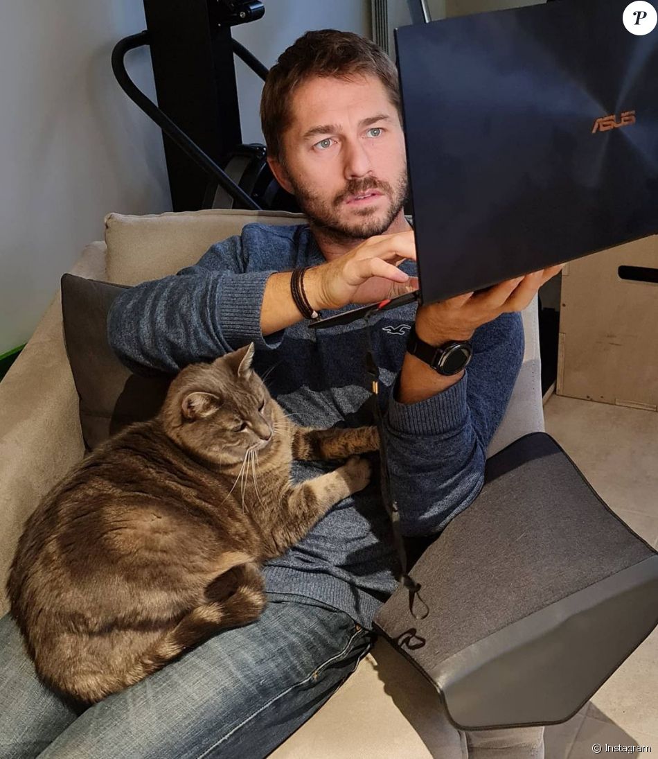 Aurélien de "Koh-Lanta" et son chat, sur Instagram