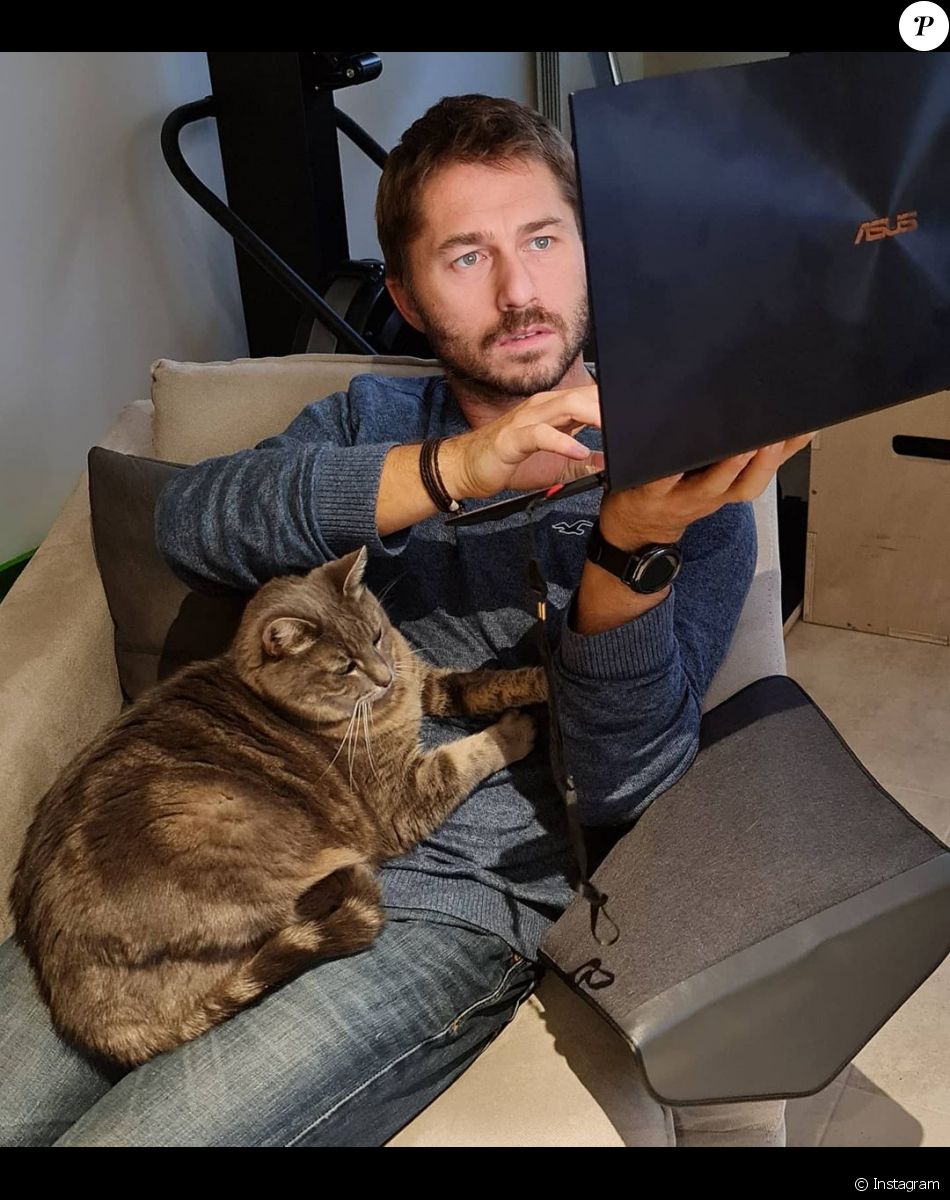 Aurélien de "Koh-Lanta" et son chat, sur Instagram
