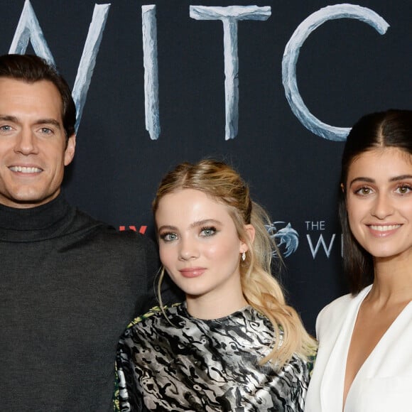Henry Cavill, Freya Allan et Anya Chalotra - Soirée de Netflix "The Witcher" saison 1 au théâtre The Egyptian à Hollywood à Los Angeles. Le 3 décembre 2019.