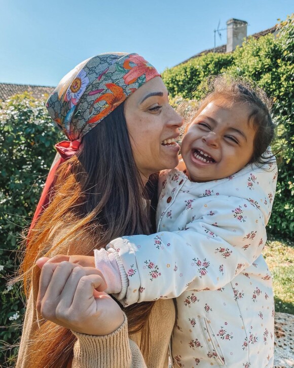 Cécilia Siharaj et sa fille Sway, photo Instagram d'avril 2021