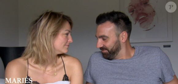 Laure et Matthieu dans "Mariés au premier regard 2021", le 19 avril, sur M6