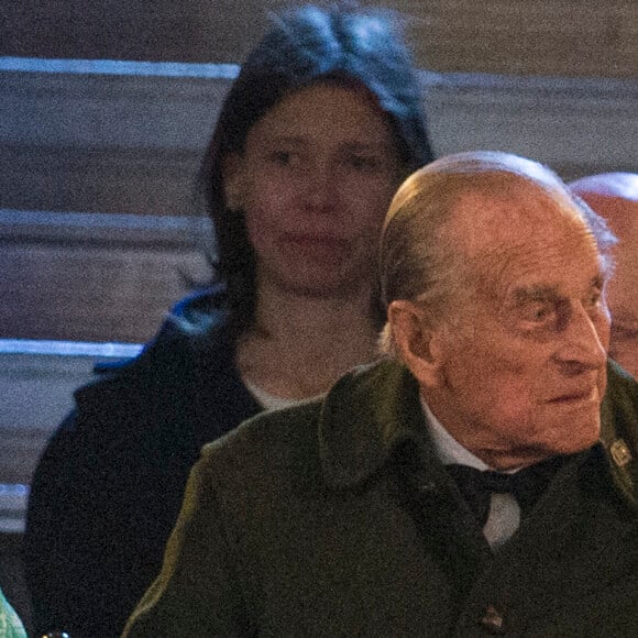 Le prince Philip, duc d'Edimbourg, et Kate Catherine Middleton, duchesse de Cambridge - La famille royale d'Angleterre lors des célébrations du 90ème anniversaire de la reine Elisabeth II au château de Windsor. Le 15 mai 2016