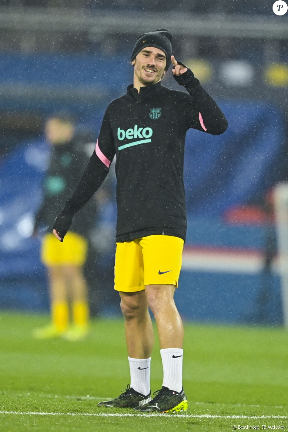 Antoine Griezmann - Match de football en 1/8ème finale de ligue des champion entre le Paris Saint Germain et Barcelone au parc des Princes à Paris. © JB Autissier / Panoramic / Bestimage