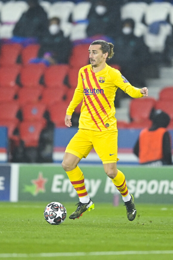 Antoine Griezmann - Match de football en 1/8ème finale de ligue des champion entre le Paris Saint Germain et Barcelone au parc des Princes à Paris, le 10 mars 2021. © JB Autissier / Panoramic / Bestimage