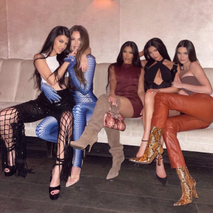Kourtney, Khloé, Kim Kardashian, Kylie et Kendall Jenner à Miami. Avril 2021.