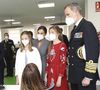 Le roi Felipe VI d'Espagne, la reine Letizia d'Espagne, La princesse Leonor et L'infante Sofia d'Espagne - La famille royale d'Espagne assiste au lancement du sous-marin S-81 'Isaac Peral' à Carthagène, Espagne