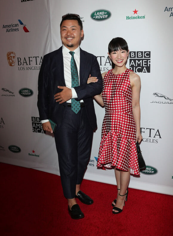 Marie Kondo et son mari Takumi Kawahara à la soirée BBC America TV à Los Angeles Le 21 septembre 2019.