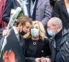 Brigitte Fossey, Véronique de Villèle, Nicoletta, Gilles Muzas - Sorties des obsèques du danseur Patrick Dupond en l'église Saint-Roch à Paris. Le 11 mars 2021.