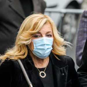 Nicoletta - Arrivées aux obsèques du danseur étoile Patrick Dupond en l'église Saint-Roch à Paris. Le 11 mars 2021.