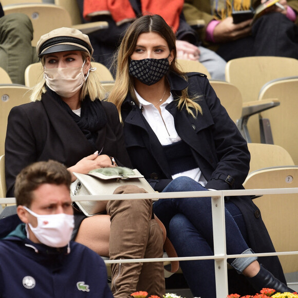 L'animatrice et ancienne Miss France 2015, Camille Cerf assiste au tournoi de tennis de Roland Garros à Paris, le 6 octobre 2020.