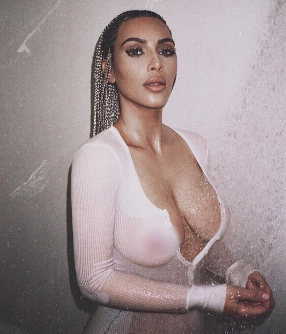 Kim Kardashian photographiée par Marcus Hyde. Janvier 2018.