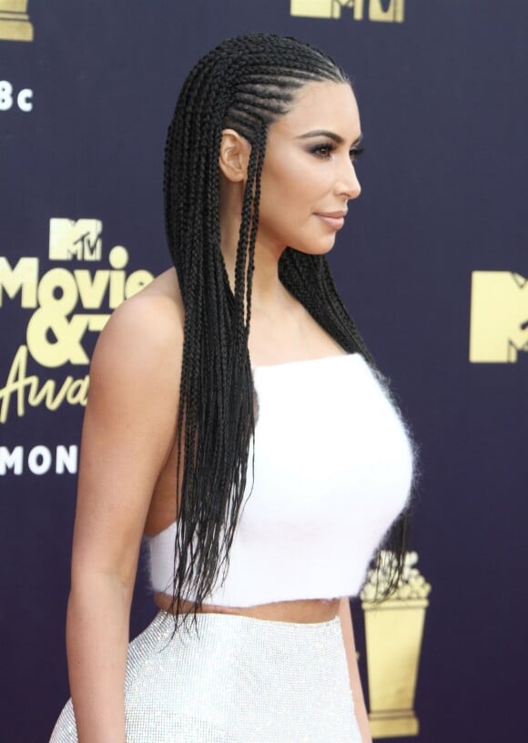 Kim Kardashian - Les célébrités posent lors du photocall de la soirée des "MTV Movie And TV Awards" à Santa Monica le 16 juin 2018.