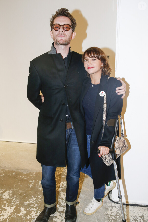 Emma de Caunes et son mari Jamie Hewlett - Vernissage de l'exposition "New American Art" à la galerie des Acacias by Mazarine à Paris le 20 octobre 2015. © Olivier Borde / Bestimage
