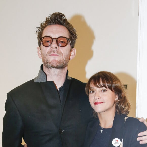 Emma de Caunes et son mari Jamie Hewlett - Vernissage de l'exposition "New American Art" à la galerie des Acacias by Mazarine à Paris le 20 octobre 2015. © Olivier Borde / Bestimage