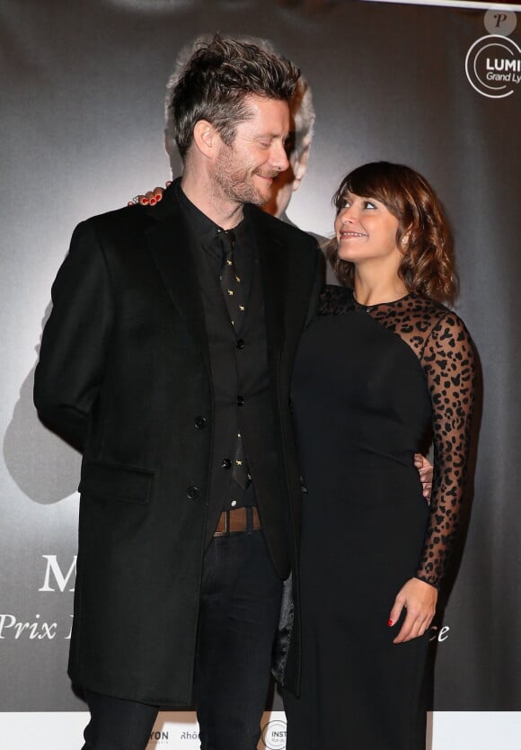 Jamie Hewlett et sa femme Emma De Caunes - Photocall de la cérémonie de remise du prix Lumière à Martin Scorsese lors du festival Lumière 2015 (Grand Lyon Film Festival) à Lyon. Le 16 octobre 2015 