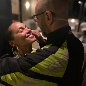 Alicia Keys et son mari Swizz Beatz. Avril 2021.