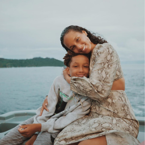 Alicia Keys et son fils Egypt. Novembre 2020.