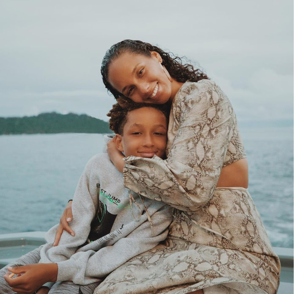 Alicia Keys et son fils Egypt. Novembre 2020.