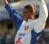 Marie José Pérec aux championnats du monde d'athlétisme de Göteborg, en Suède, en 1995.
