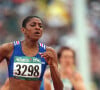 Marie José Pérec aux Jeux Olympiques d'Atlanta en 1996.