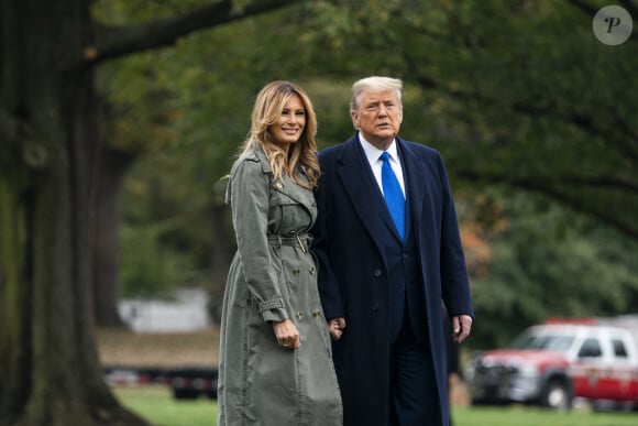 Donald J. Trump et Melania Trump à la Maison Blanche, le 27 octobre 2020. @Jim Lo Scalzo