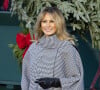 L'ex-première Dame Melania Trump reçoit pour la dernière fois le sapin de Noël à la Maison Blanche à Washington, le 23 novembre 2020.