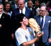 Diego Maradona et la coupe du monde - Argentine - Coupe du Monde 1986 - action largeur archives joie . © FEP / Panoramic / Bestimage