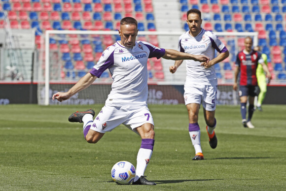 Franck Ribéry lors du match Bologne - Fiorentina, le 2 mai 2021.
