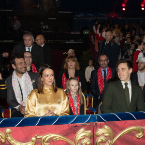 Exclusif - La princesse Stéphanie de Monaco, Pauline Ducruet, Linoué Ducruet, Louis Ducruet et Camille Gottlieb - Dernière représentation suivie de la remise des prix de la 9ème édition de la "New Generation" à Monaco le 2 février 2020. © Olivier Huitel/PRM/Bestimage