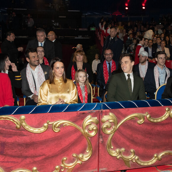 Exclusif - La princesse Stéphanie de Monaco, Pauline Ducruet, Linoué Ducruet, Louis Ducruet et Camille Gottlieb - Dernière représentation suivie de la remise des prix de la 9ème édition de la "New Generation" à Monaco le 2 février 2020. © Olivier Huitel/PRM/Bestimage