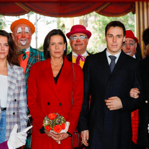 Pauline Ducruet, la princesse Stéphanie de Monaco, Louis Ducruet, Camille Gottlieb - Troisième jour du 44ème Festival International du Cirque de Monte-Carlo à Monaco le 19 janvier 2020. © Claudia Albuquerque / Bestimage