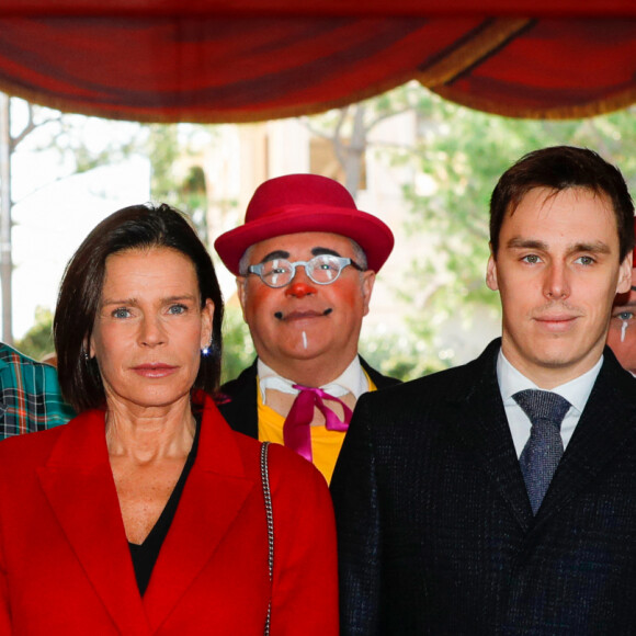 Pauline Ducruet, la princesse Stéphanie de Monaco, Louis Ducruet, Camille Gottlieb - Troisième jour du 44ème Festival International du Cirque de Monte-Carlo à Monaco le 19 janvier 2020. © Claudia Albuquerque / Bestimage