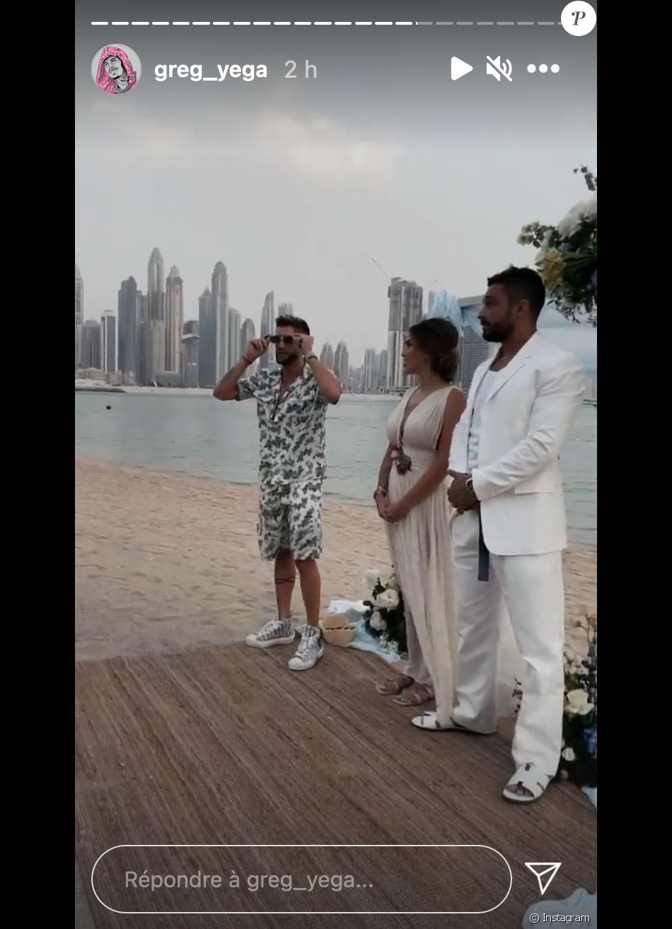 Julien Tanti et Manon Marsault ont renouvelé leurs voeux à Dubaï pour leurs deux ans de mariage, entourés de leurs proches - Instagram